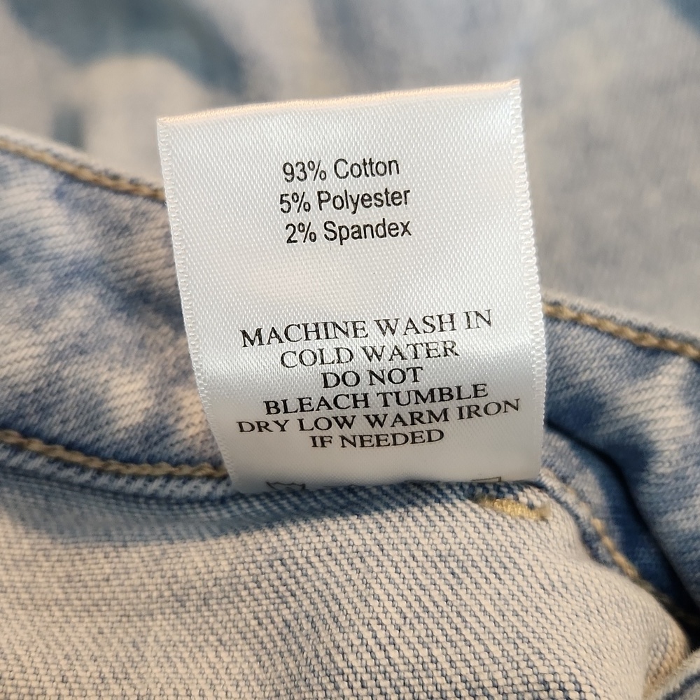 Just Usa Wide Leg Patch Pockets  Light Wash Jeans - Picture 11 of 11